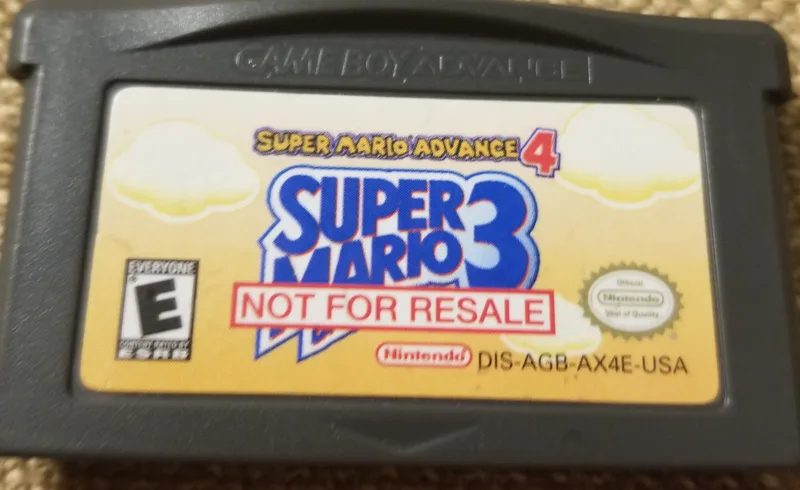 Super Mario Advance 4: Super Mario Bros. 3 [Not For Resale] (GBA)