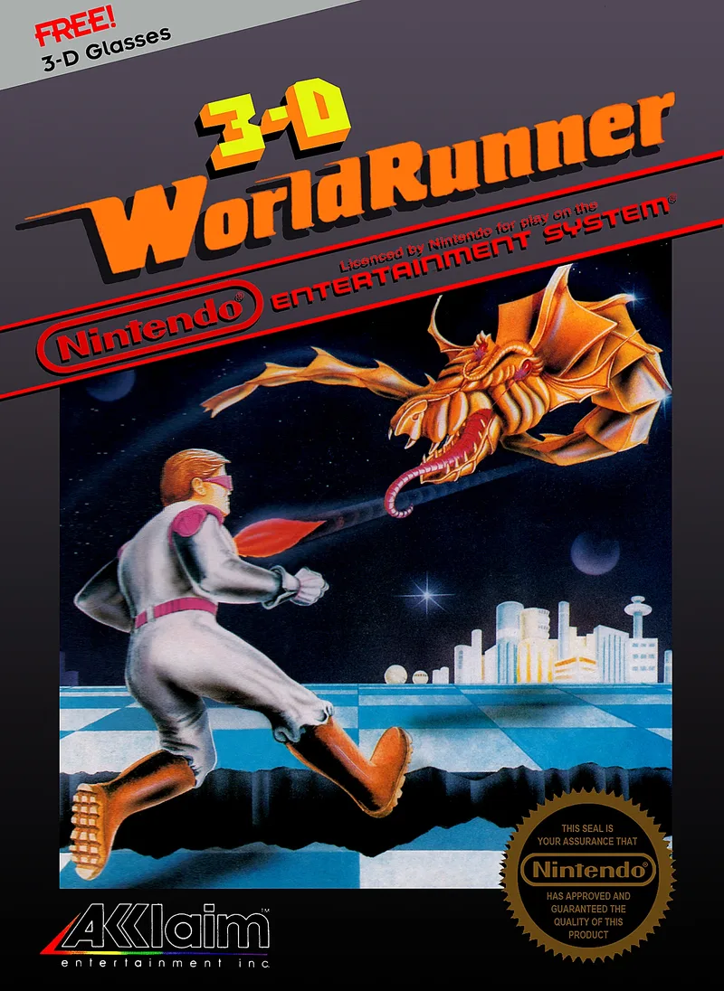 3-D WorldRunner [5 Screw] (NES)